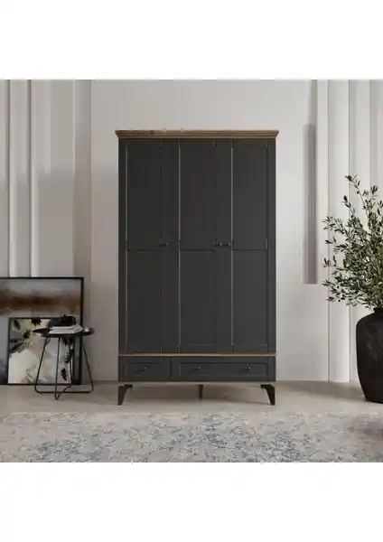 Comiet Silva 3 Kapaklı MDF Gardrop: Modern ve Fonksiyonel Depolama Çözümü