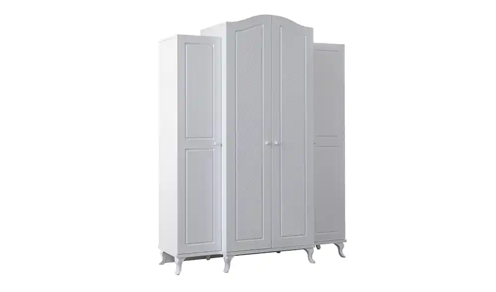 Country tarzı 4 kapılı gardrop ile sıcak ve şık yaşam alanları yaratın