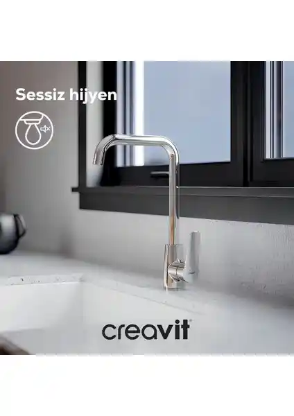 Creavit BV8500 Bevel Mutfak Bataryası: Modern ve Estetik Tasarım ile Dayanıklı Kullanım