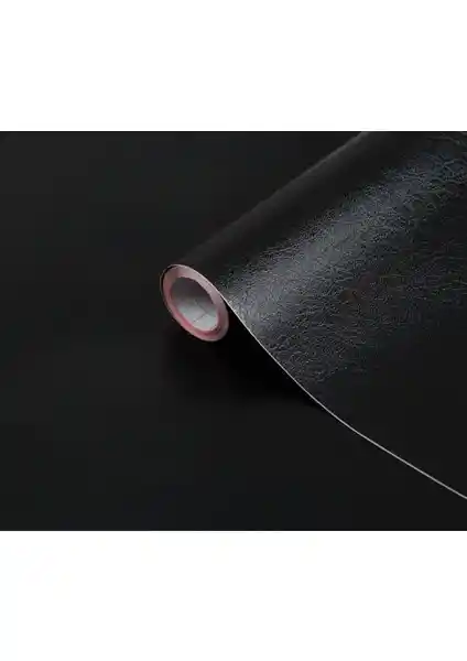 D-C-Fix Siyah Deri Dokulu Yapışkanlı Folyo: Kolay Uygulama ve Estetik Tasarım