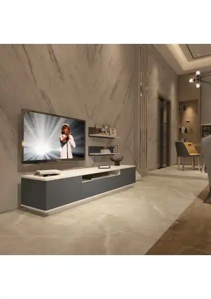 Decoraktiv Trendstyle 4s MDF TV Ünitesi Modern Tasarım ve Kullanışlılık Bir Arada