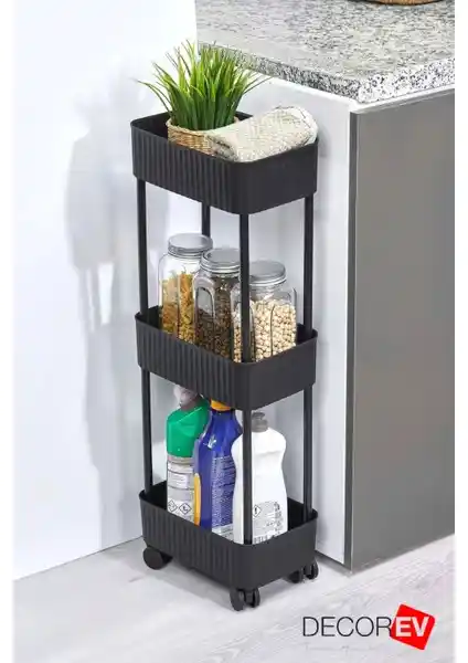 Decorev Çok Amaçlı Raf Banyo ve Mutfak İçin Fonksiyonel ve Şık Depolama Çözümü