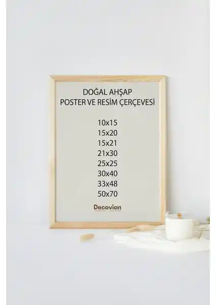 Decovian Home Doğal Ahşap Çerçeve: Estetik ve Dayanıklılık Sunan Modern Tasarım
