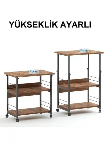 Dehalimited Çok Amaçlı Yükseklik Ayarlı Frenli Tekerlekli Masa Özellikleri ve Kullanım Alanları