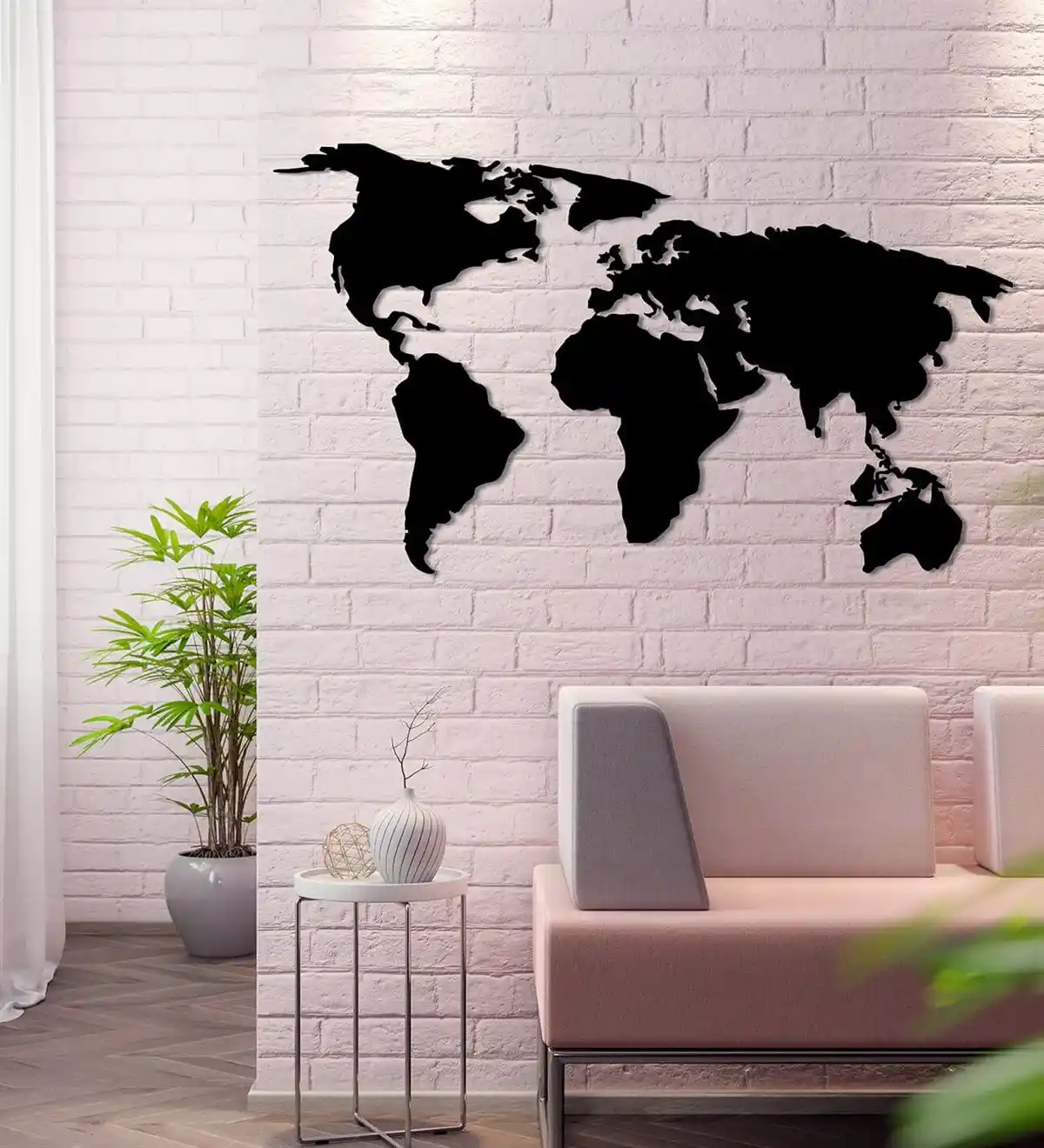 Dekoratif Dünya Haritası ile Evinizi Şık ve Anlamlı Bir Şekilde Yenileyin