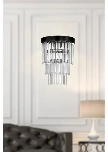 Desina Kristal Taşlı Lüks Aplik: Modern ve Şık İç Mekan Dekorasyonu İçin Ideal Seçenek