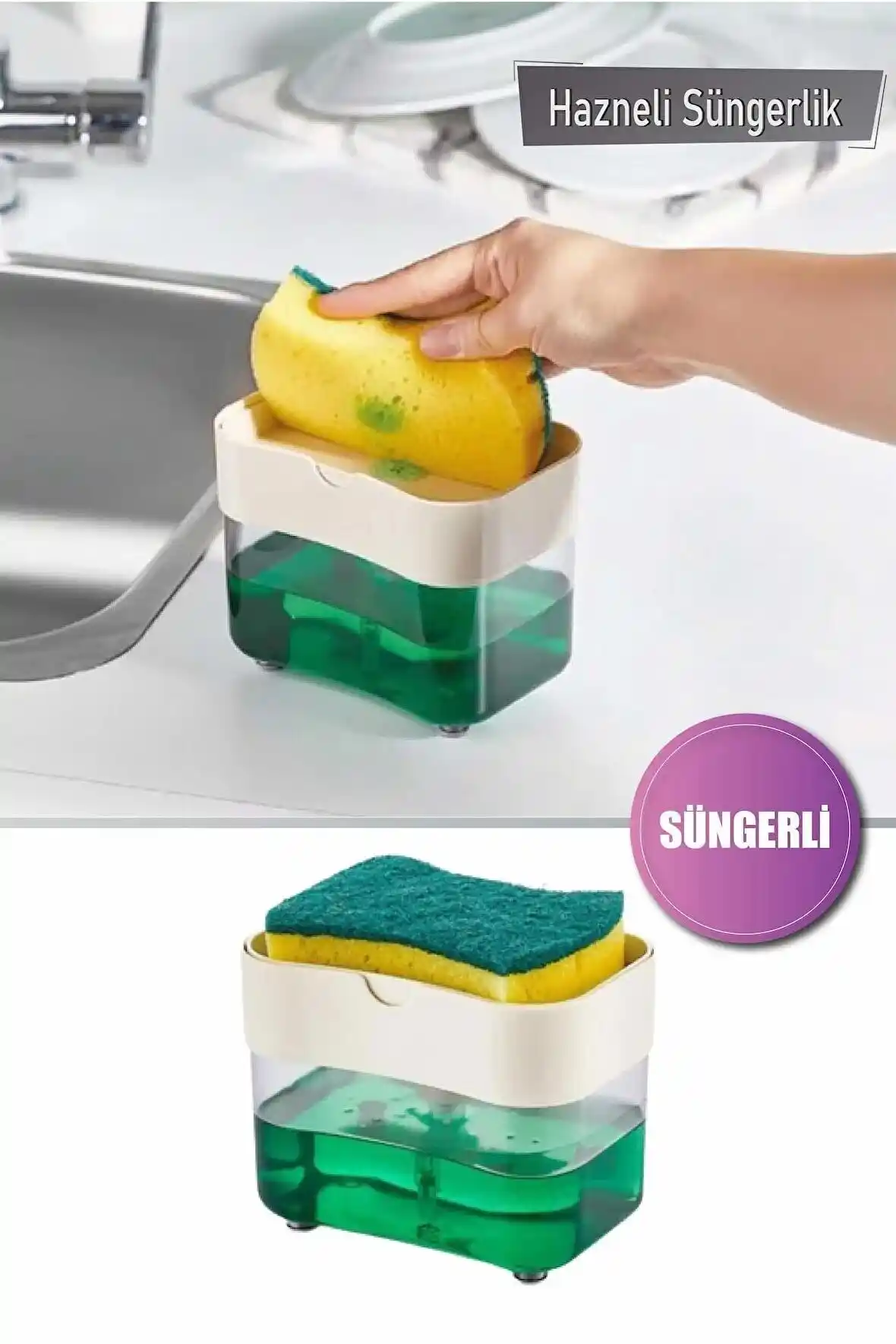 Deterjan Hazneli Süngerlikler ile Mutfak ve Banyo Dekorasyonunda Şıklık ve İşlevsellik