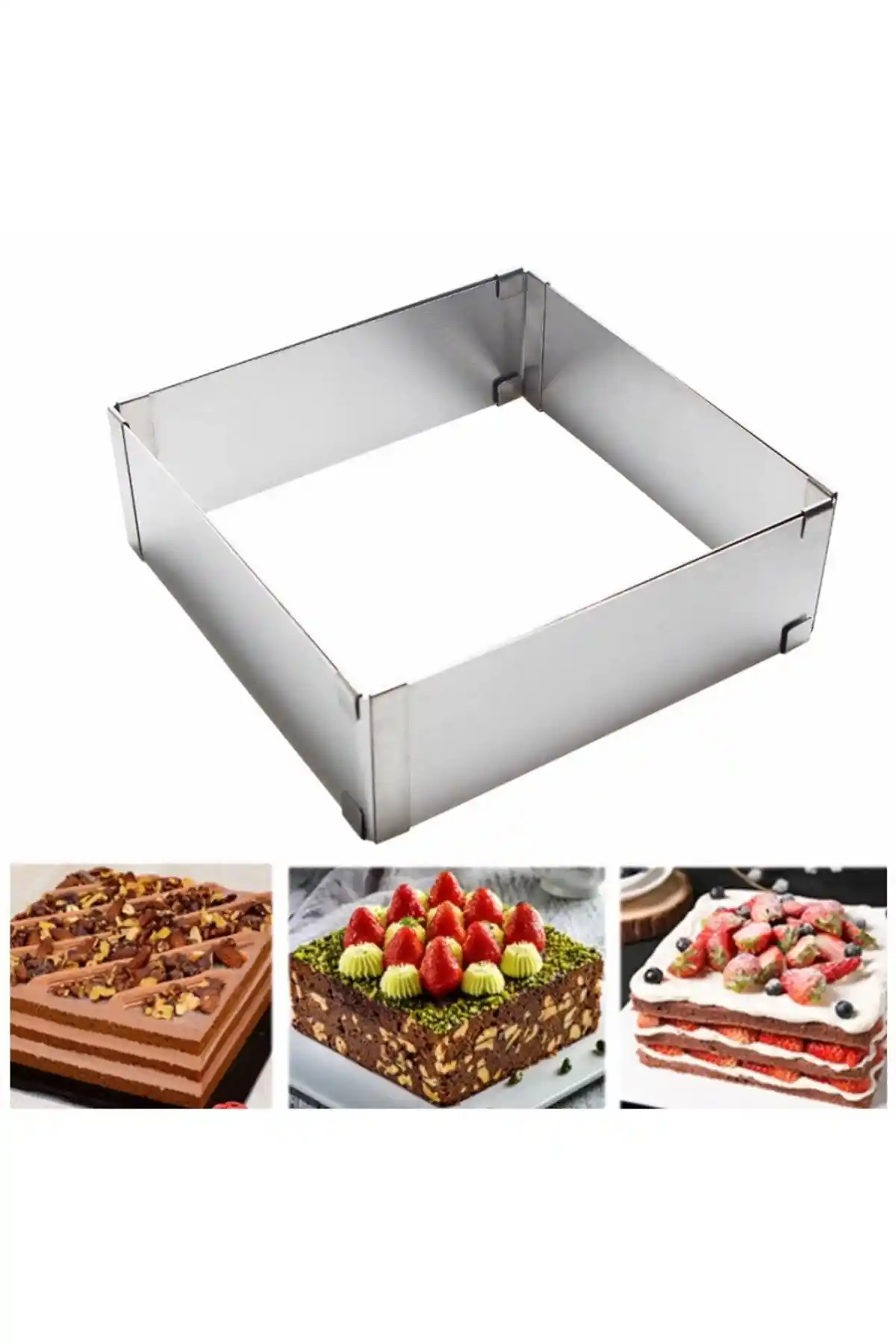 Dikdörtgen pasta kalıbıyla dekorasyonunuzu yenilikçi ve şık hale getirin