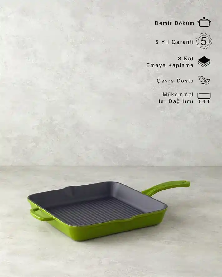 Döküm Kare Tava ile Mutfak Dekorasyonunda Fonksiyonellik ve Estetiğin Birleşimi