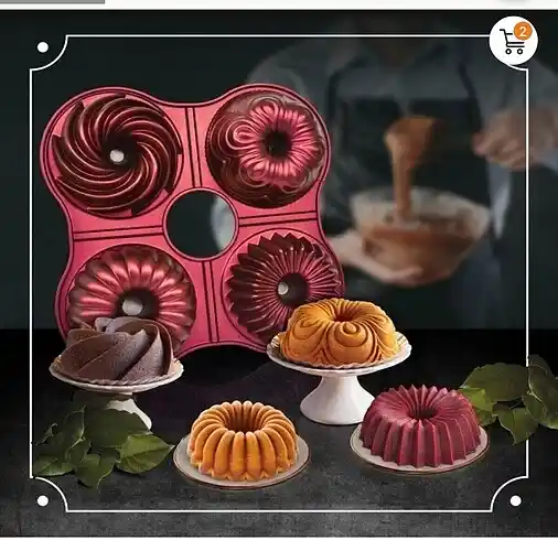 Dörtlü Kek Kalıbı ile Dekorasyonda Yenilikçi ve Şık Dokunuşlar