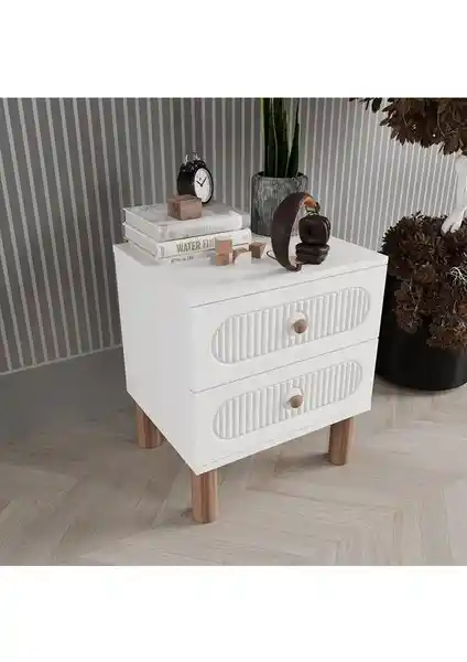 DRN Home Soho Beyaz Komodin: Şık ve Fonksiyonel Modern Mobilya Seçeneği