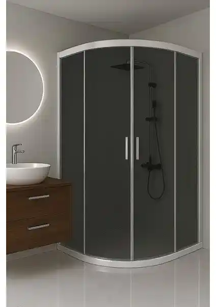 Durul Duşakabin Füme Temper Cam ile Modern ve Dayanıklı Banyo Çözümü