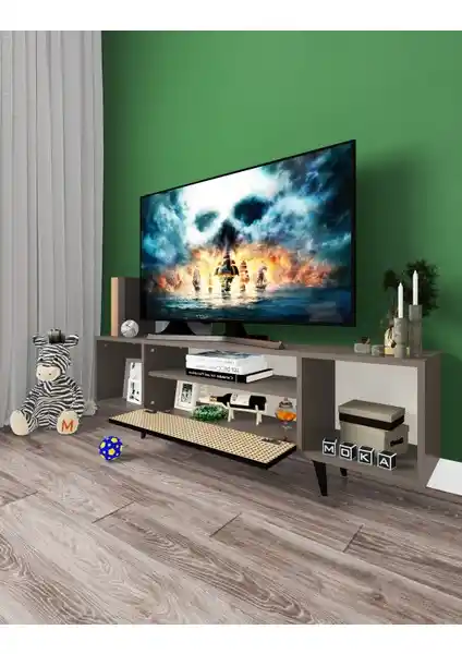 E-Moka Retro TV Ünitesi: Dayanıklı Malzeme ve Estetik Tasarım Bir Arada