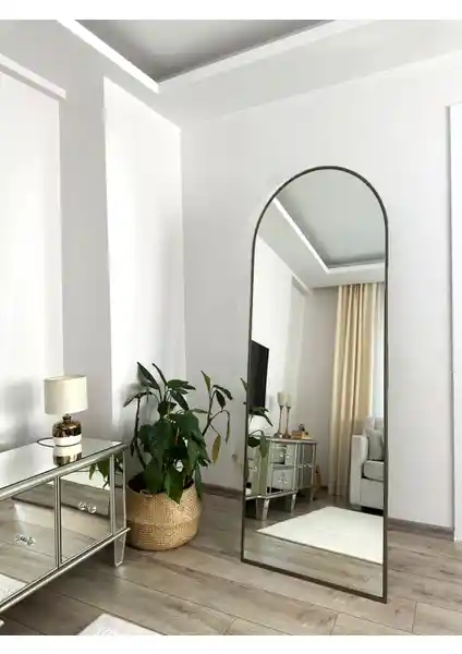 Effe Yapı Dekor Eskitme Metal Çerçeveli Boy Aynası 180x60 cm Şık ve Dayanıklı Tasarım