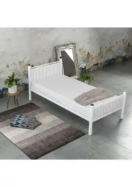 Ejder Metal Metal Ahşap Detaylı Karyola: Dayanıklı ve Estetik Modern Yatak Çözümü