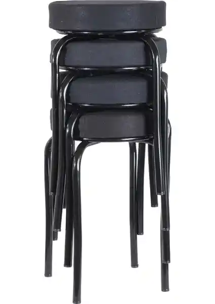 Ekip Metal Siyah Kumaş Tabureler: Modern ve Dayanıklı Oturma Çözümleri