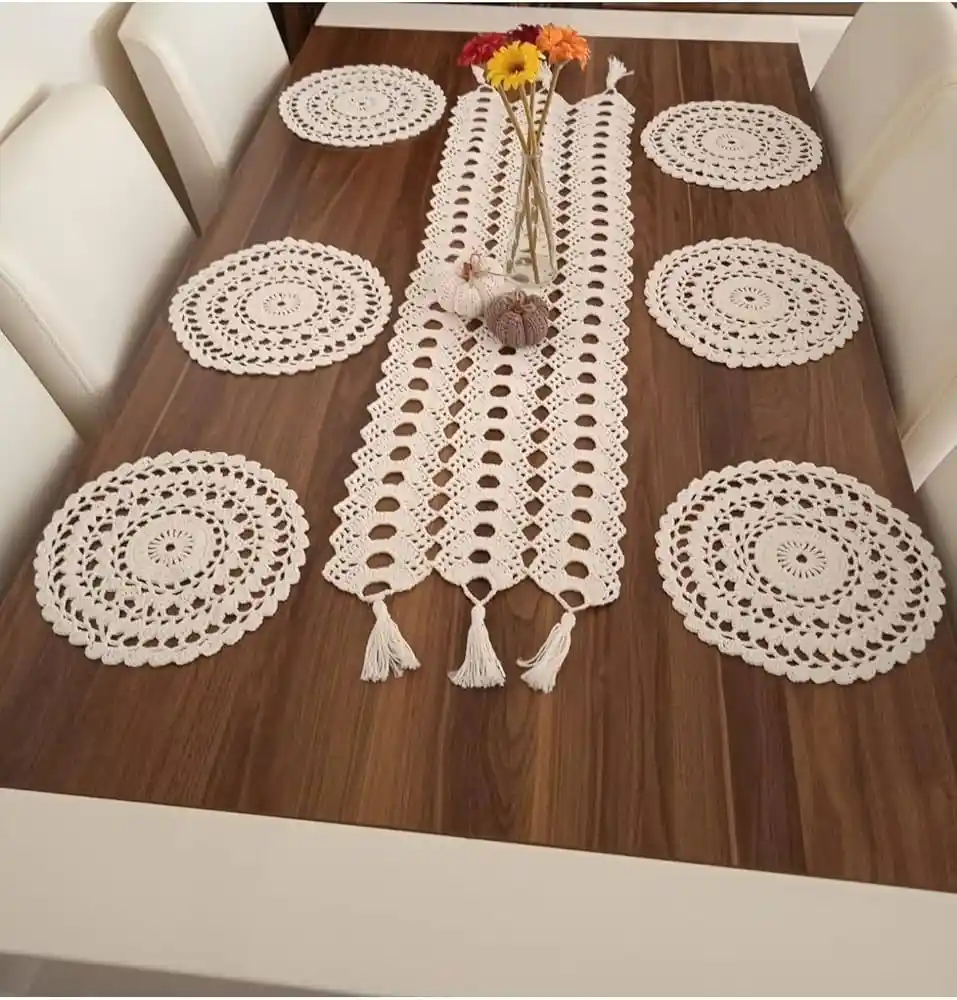 El Örgüsü Masa Örtüsü Modelleriyle Dekorasyonunuza Şıklık Katın