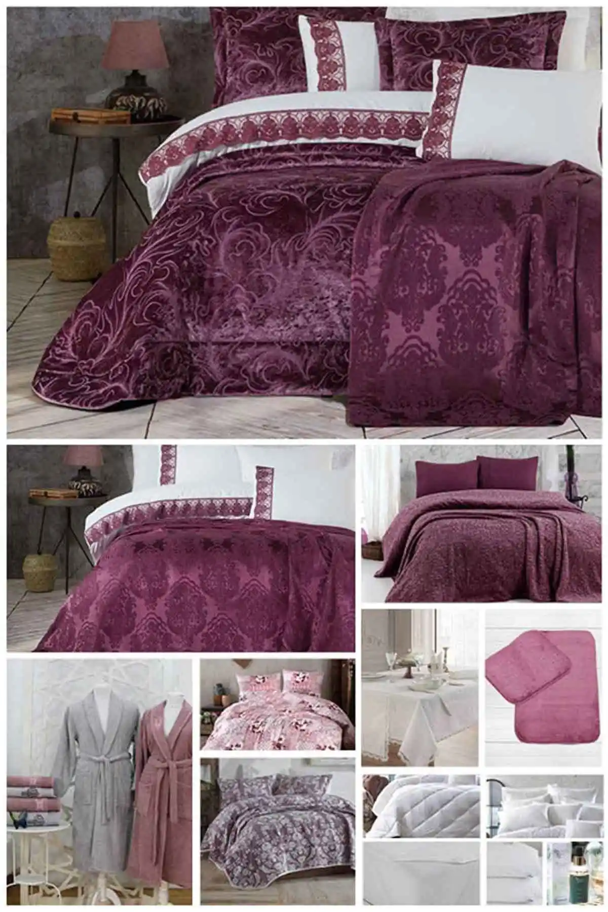 Elart 59 Parça Çeyiz Paketi ile Modern ve Uyumlu Yatak Odası Dekorasyonu