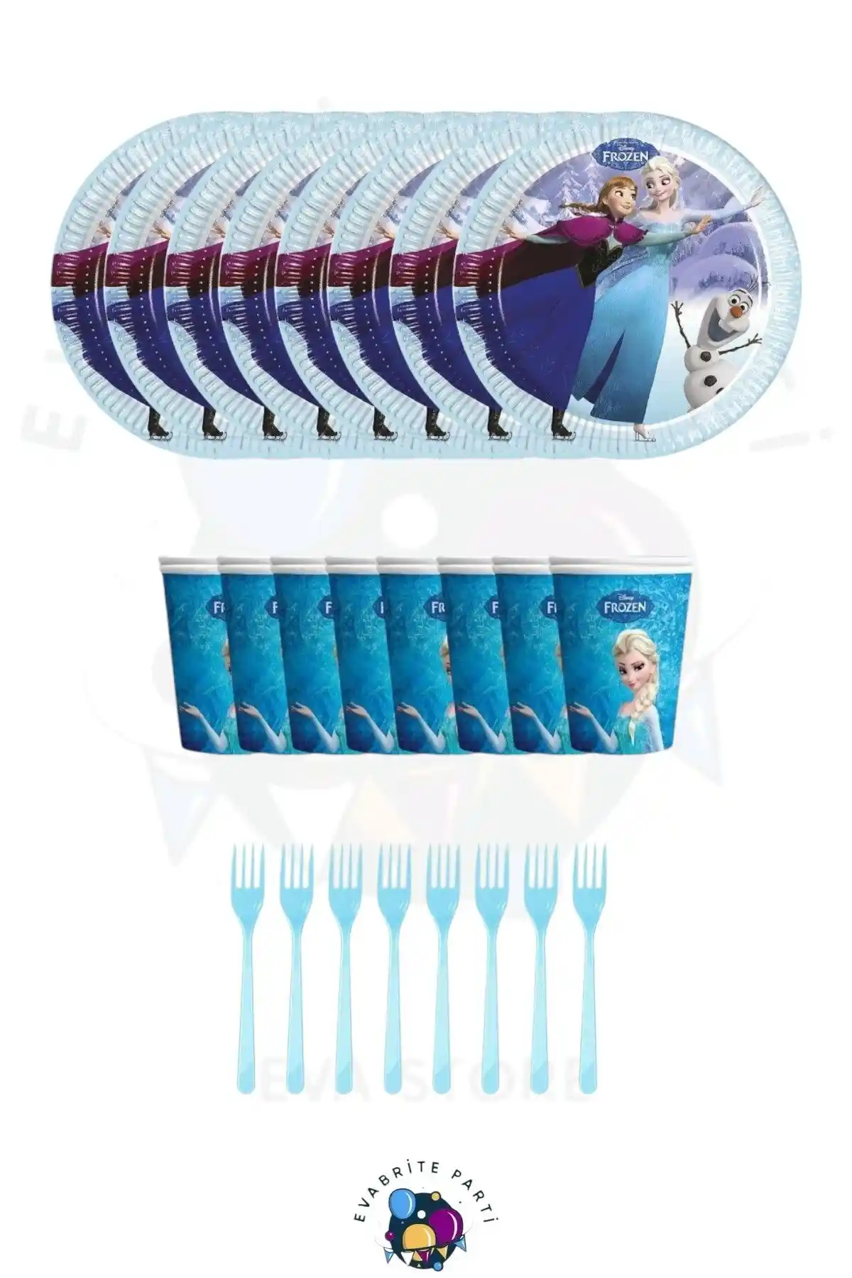 Elsa Temalı Tabaklar ile Çocuk ve Temalı Partilerde Dekorasyonu Güçlendirin