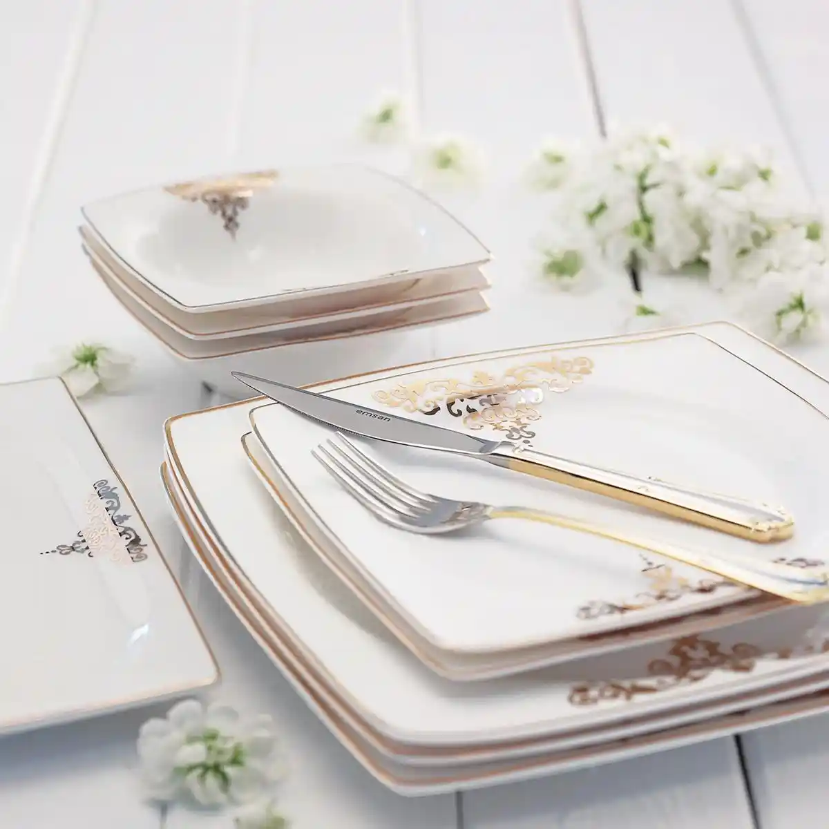 Emsan Fiore Yemek Takımıyla Mutfak ve Dekorasyonunuzu Şık ve Fonksiyonel Hale Getirin