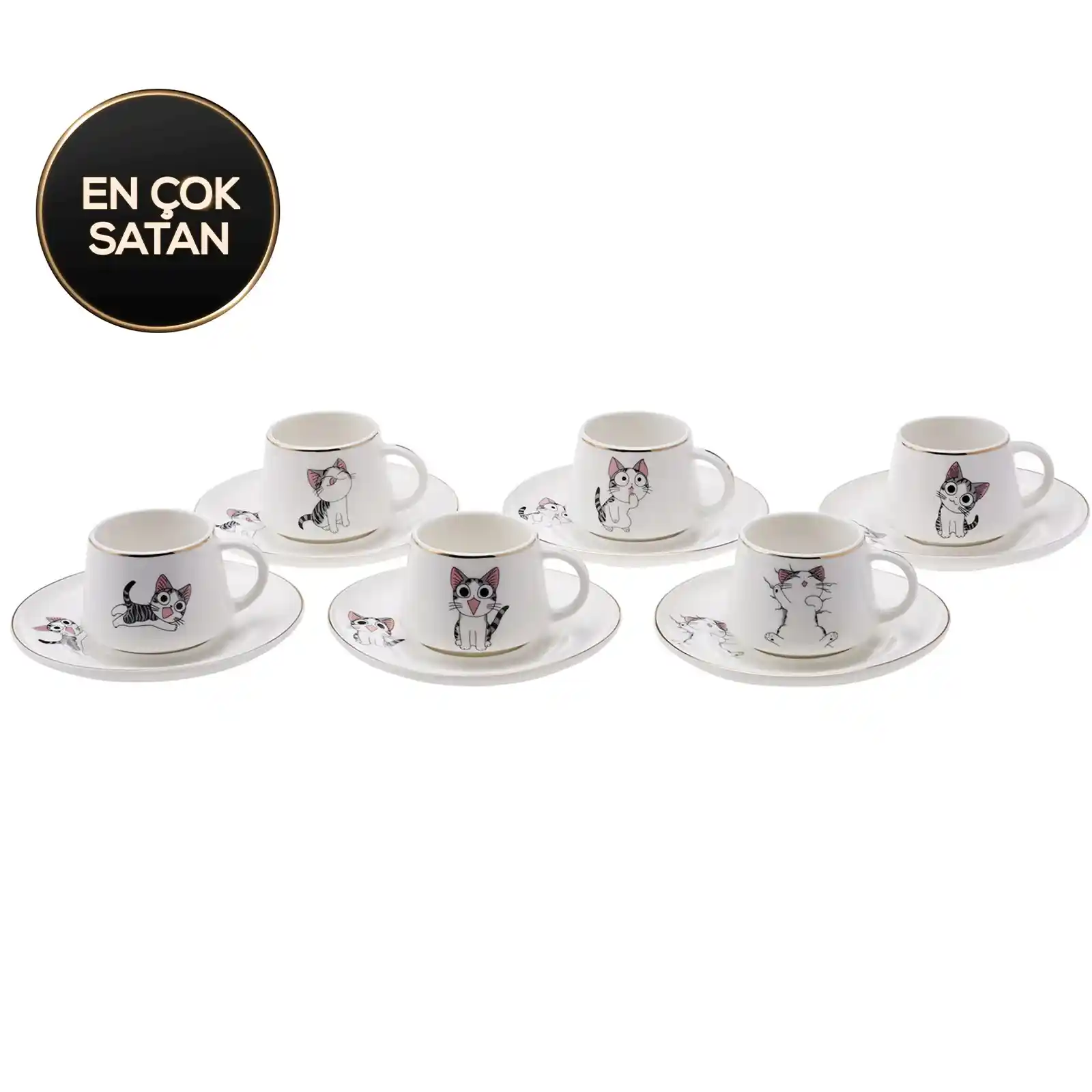 Emsan Kedili Kahve Fincanları ile Dekorasyonunuza Zarif ve Sevimli Dokunuşlar