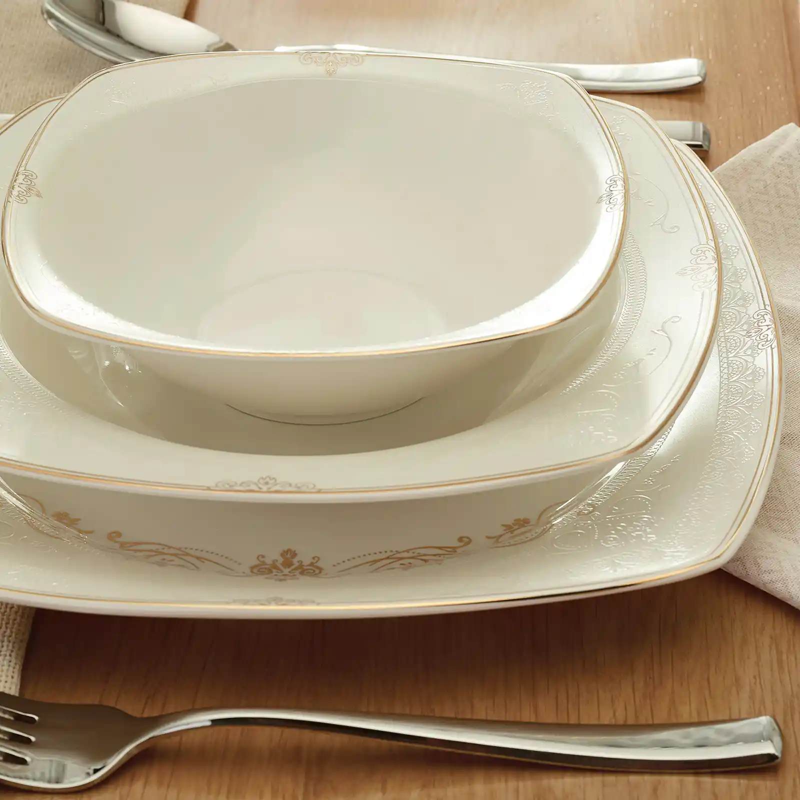 Emsan Mimoza 60 Parça 12 Kişilik Modern ve Dayanıklı Yemek Takımı Özellikleri