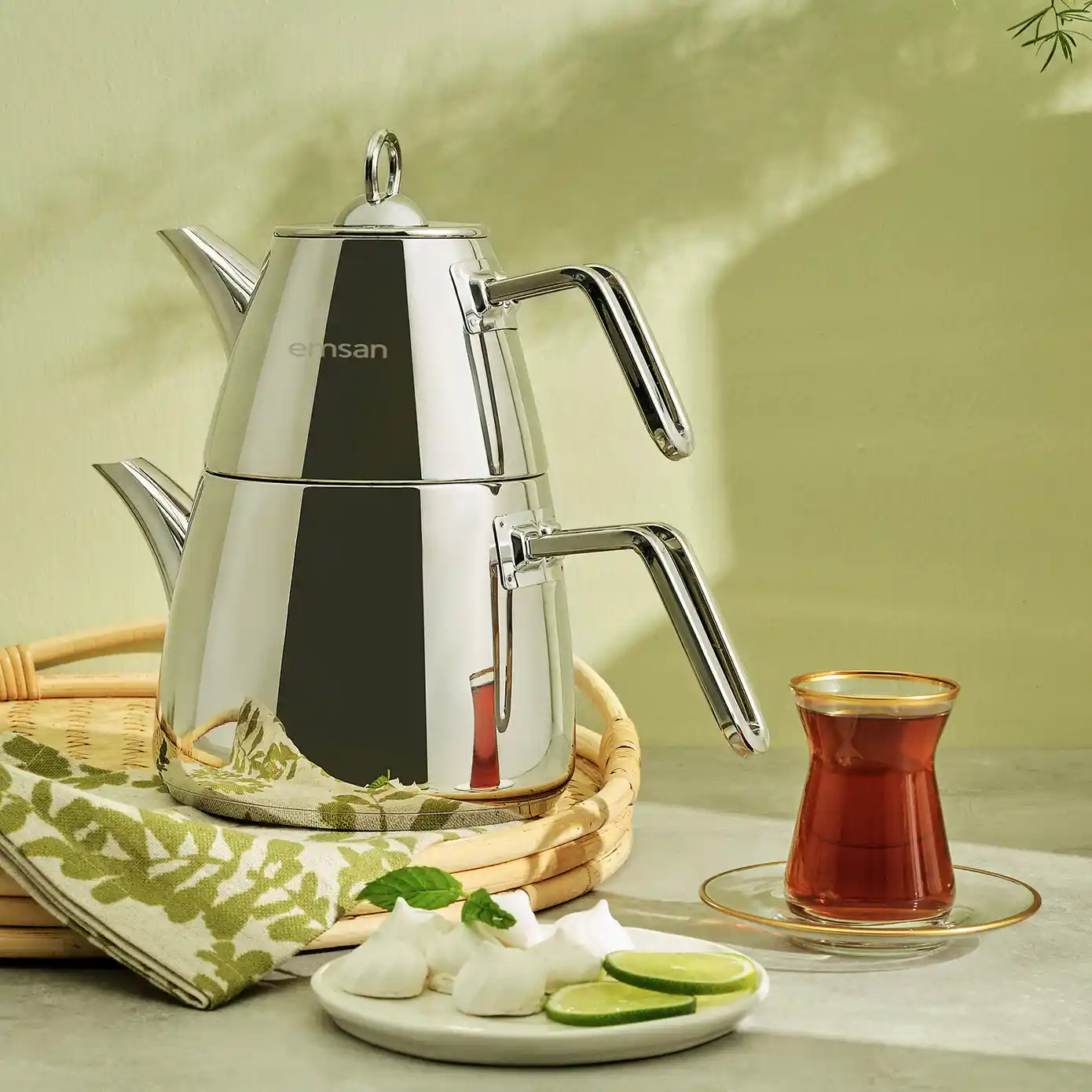 Emsan Murcia Maxi Çaydanlık Takımı ile Mutfak Dekorasyonunuza Zarif Dokunuşlar