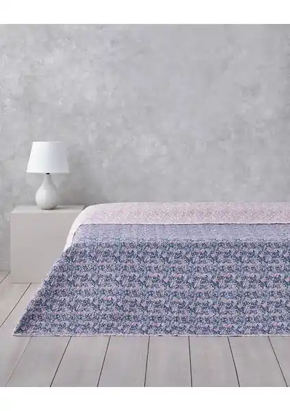 English Home Floral Cascade Çift Kişilik Çok Amaçlı Yatak Örtüsü ve Dekoratif Tekstil Ürünü