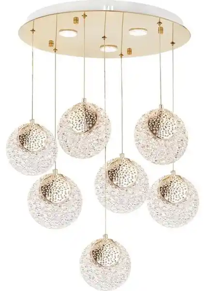 Eray Ayılatma 1978-6+1 Modern LED Sarkıt Avize ile Şıklık ve İşlevselliği Bir Arada Sunar