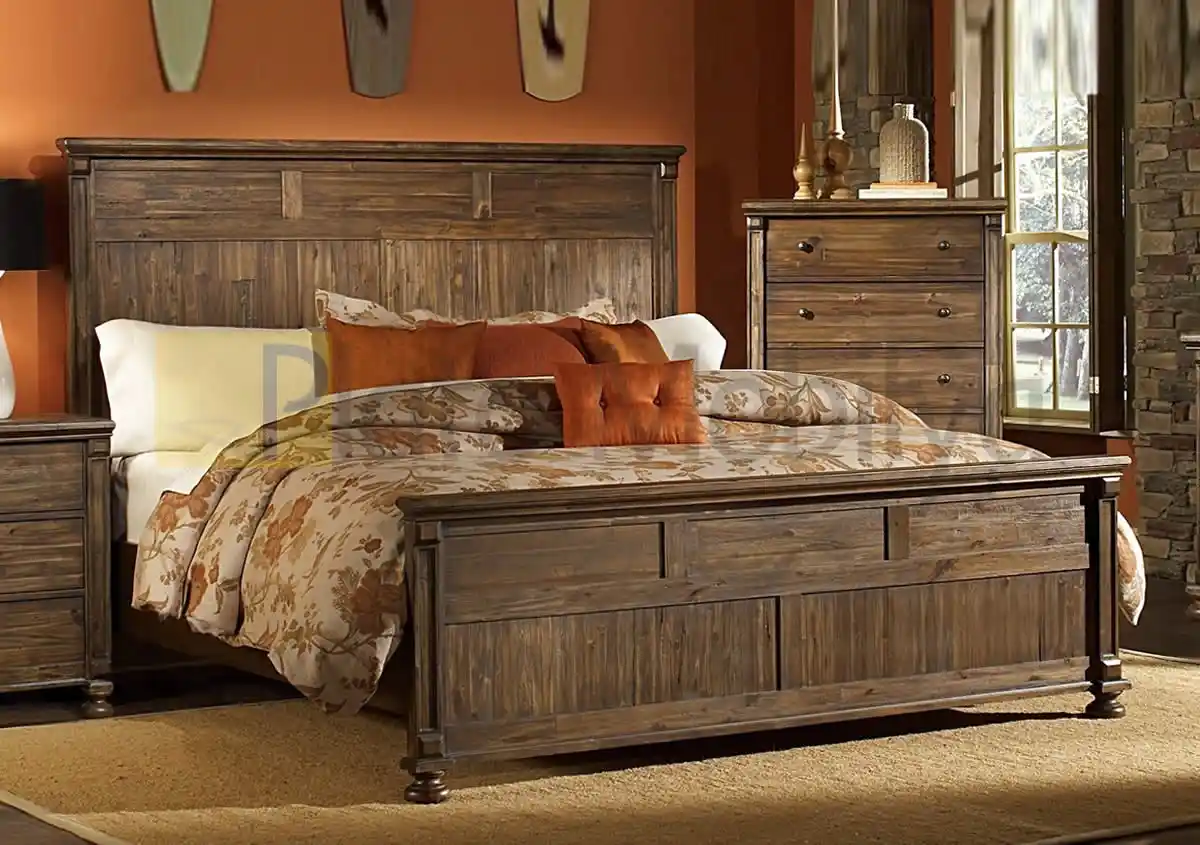 Eskitme Ahşap Yatak Odası Dekorasyonu ile Evinize Sıcaklık ve Şıklık Katın