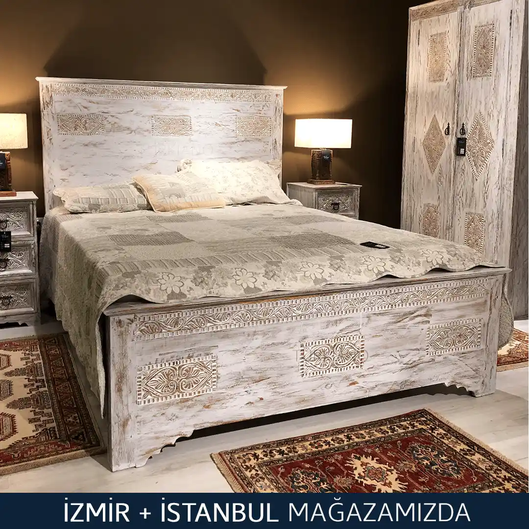 Eskitme Yatak Odası Dekorasyonu: Zamansız Şıklık ve Doğal Estetik