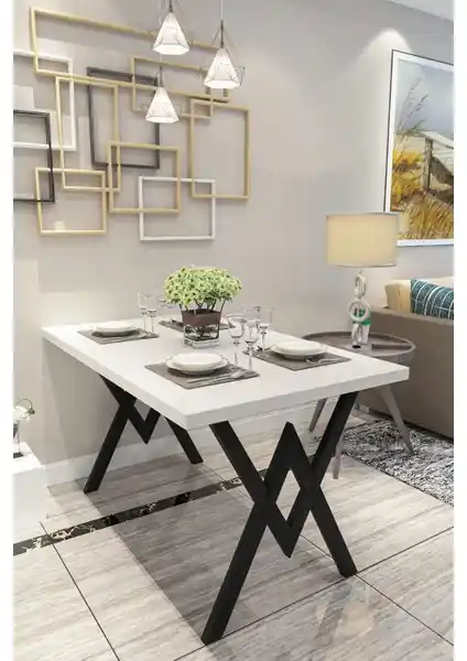 Evdemo Parla Mutfak Yemek Masası Beyaz: Modern ve Dayanıklı Tasarım, Kolay Kurulum ve Uzun Ömürlü Kullanım