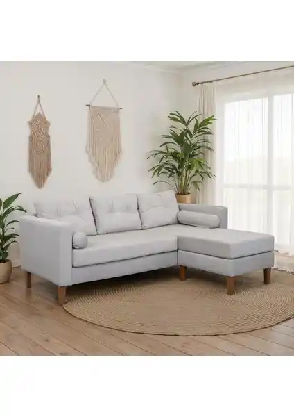 Eymense Kraft Kadife Köşe Koltuk: Modern ve Dayanıklı Oturma Ünitesi Tasarımı