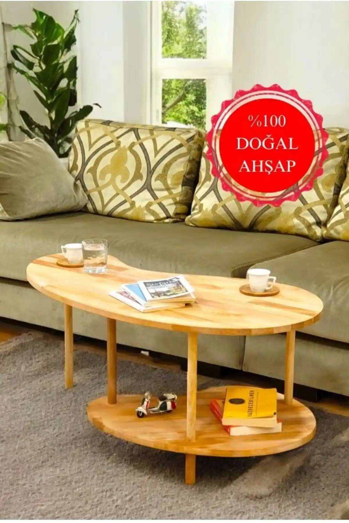 Fasülye Orta Sehpa ile Modern ve Fonksiyonel Oturma Odası Dekorasyonu