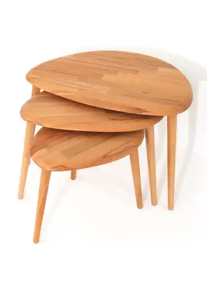 Faw Decor Doğal Masif Sehpa Setleri Modern ve Sürdürülebilir İç Mekan Dekorasyonu İçin Uygun