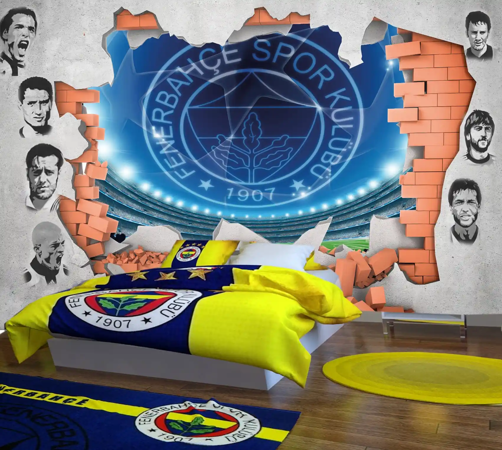 Fenerbahçe Temalı Oda Aksesuarları ile Ev Dekorasyonunuzu Canlandırın ve Takım Ruhu Yansıtın