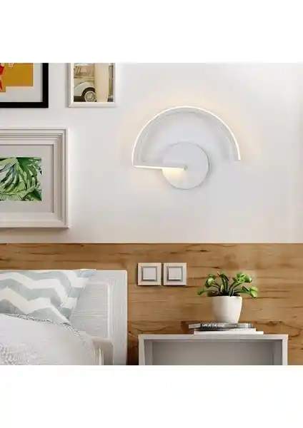 Fer Avize Beren Modern Beyaz LED Duvar Aplikleri İç Mekan Dekorasyonu İçin Uygun