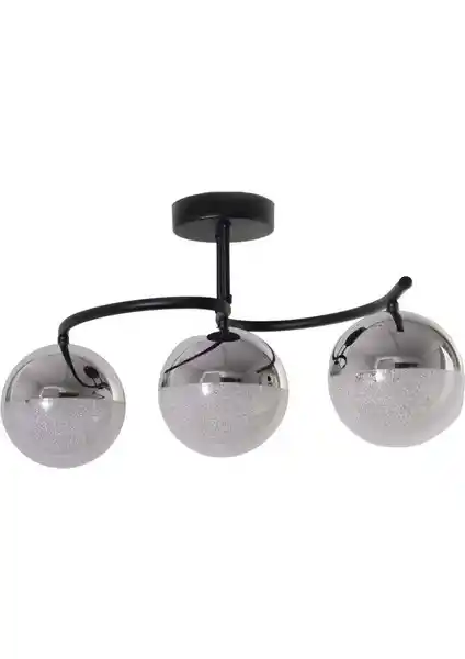 Fer Avize Fuji Modern Siyah LED Avize Salon, Mutfak ve Yatak Odası İçin Dekoratif Aydınlatma