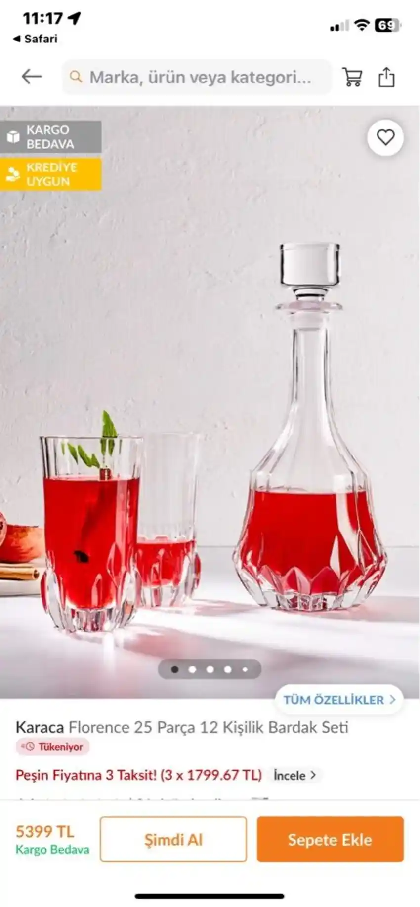 Florence Su Takımı ile Sofranıza Zarafet Katın Modern ve Şık Tasarımlarla Dekorasyonunuza Uyum Sağlar