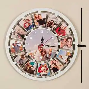 Fotoğraflı Duvar Saati Dekorasyonda Kişisel ve Şık Bir Dokunuş Sunar