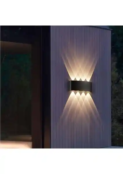 Full Reyon 15 Watt 8 Mercekli Amber Işık Dekoratif Aplik – Modern ve Dayanıklı İç Dış Mekan Aydınlatma Çözümü