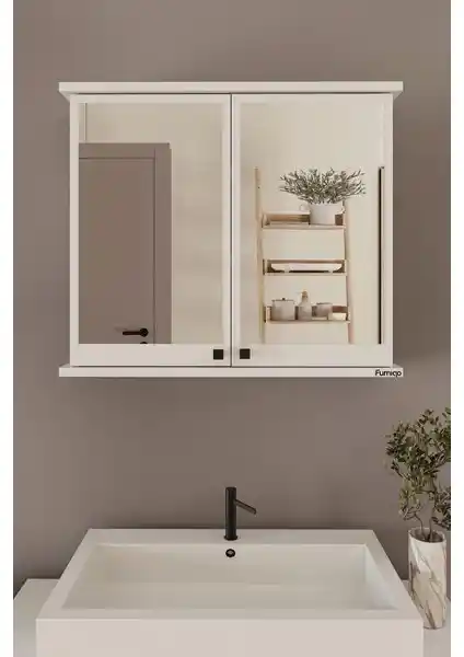 Furniqo AD-1 Banyo Dolabı: Modern ve Şık Tasarım ile Fonksiyonellik Sunar