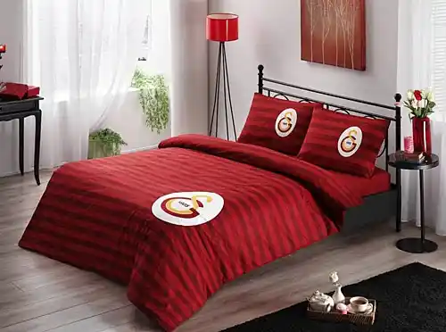 Galatasaray Çift Kişilik Nevresim Takımı ile Odalarınıza Şıklık ve Tutku Katın