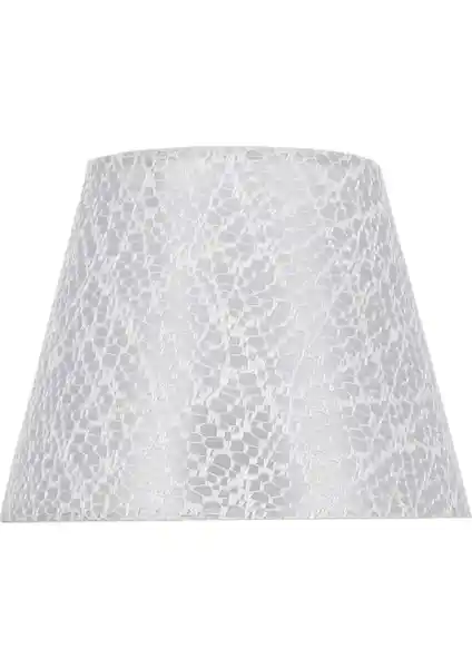 Glit Force Vivido Beyaz Dantelli Abajur Şapkası Modern ve Zarif İç Mekan Aydınlatma Çözümü