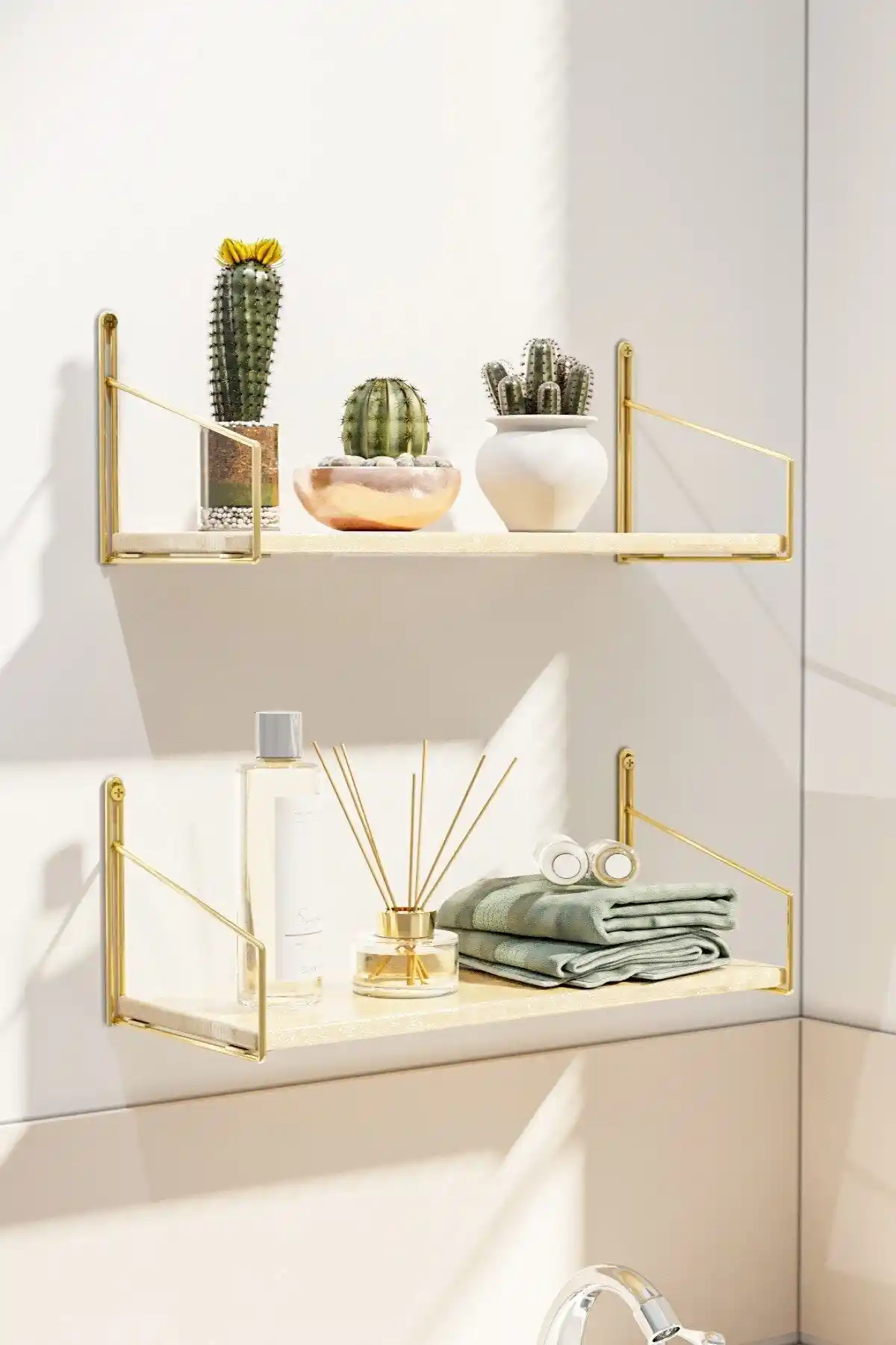 Gold Duvar Raflarıyla Modern ve Şık Dekorasyon Çözümleri 2024