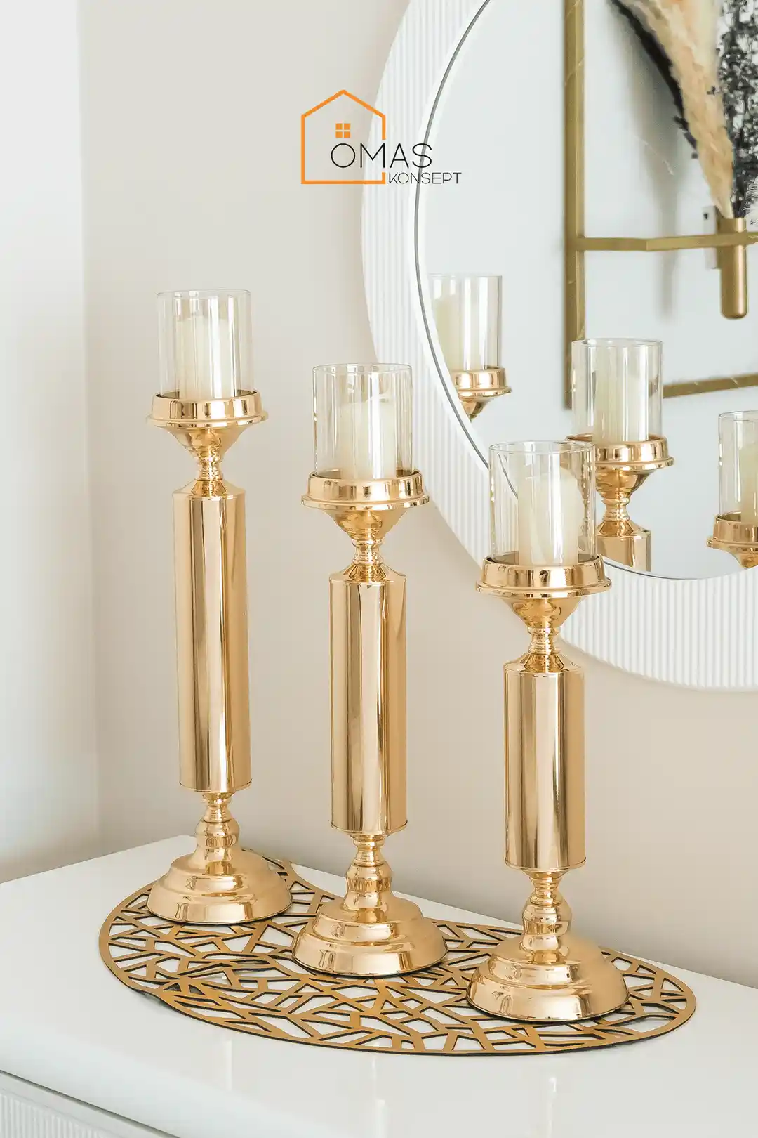 Gold Şamdan ile Dekorasyonunuza Zarif ve Şık Dokunuşlar Yapın