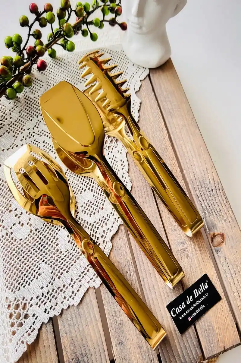 Gold Servis Maşa Setleri ile Şık ve Fonksiyonel Masa Dekorasyonu Rehberi