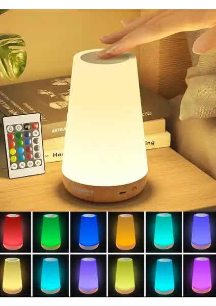 Greentech GT-CL11 Şarjlı LED Masaüstü Gece Lambası Enerji Verimli ve Taşınabilir Tasarım