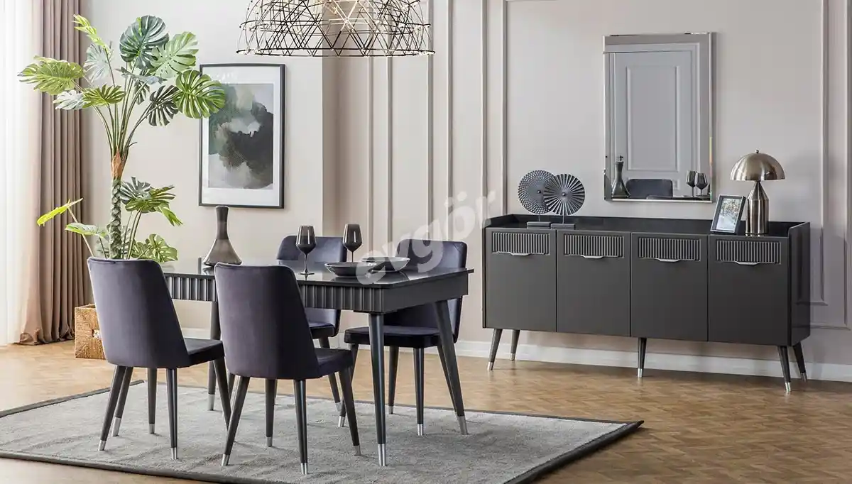 Gri Renk ile Modern ve Şık Yemek Odası Dekorasyonu Rehberi