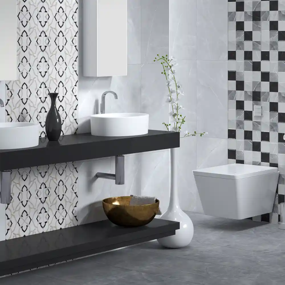 Gri Seramiklerle Modern ve Şık Banyo Dekorasyonu Nasıl Yapılır
